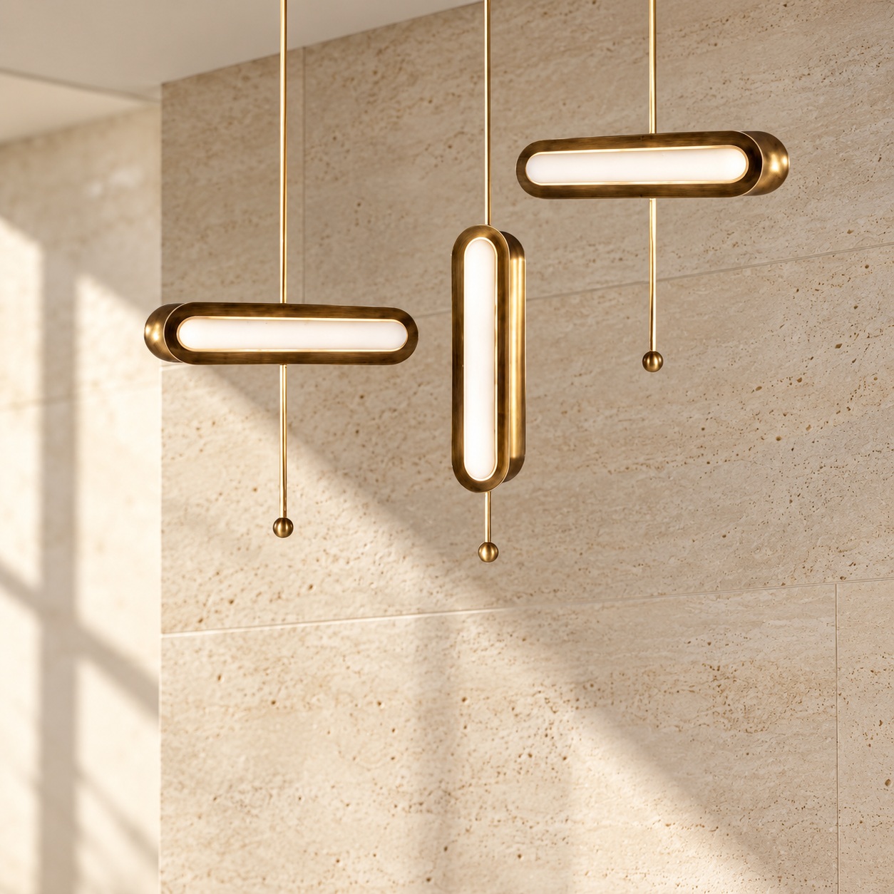 Suspensions Capsule finition bronze - vue 2
