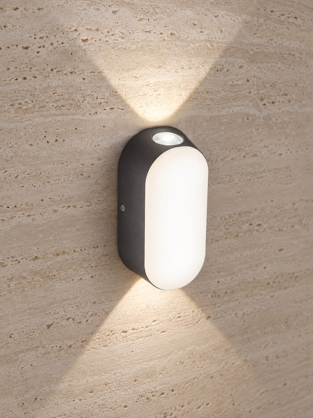Applique ovale anthracite - vue 3