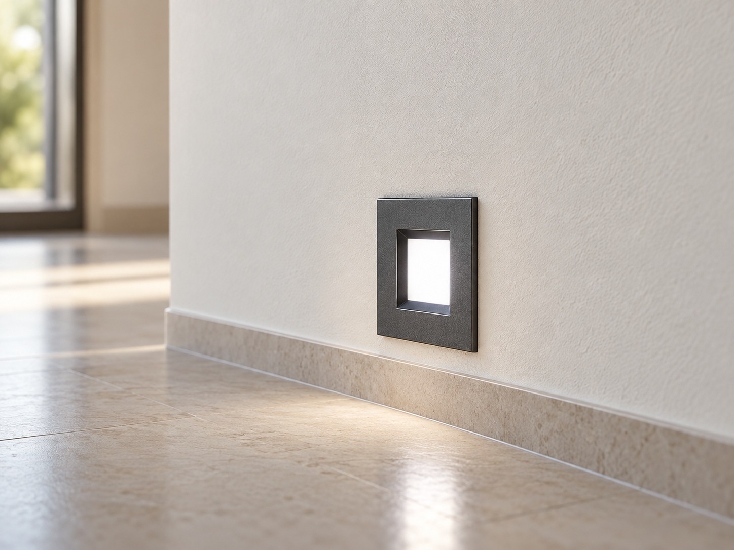 Balise murale compacte à diffuseur blanc - vue 4