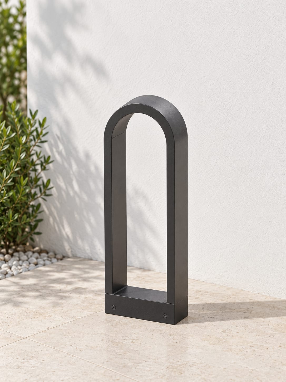 Borne de jardin arche anthracite
