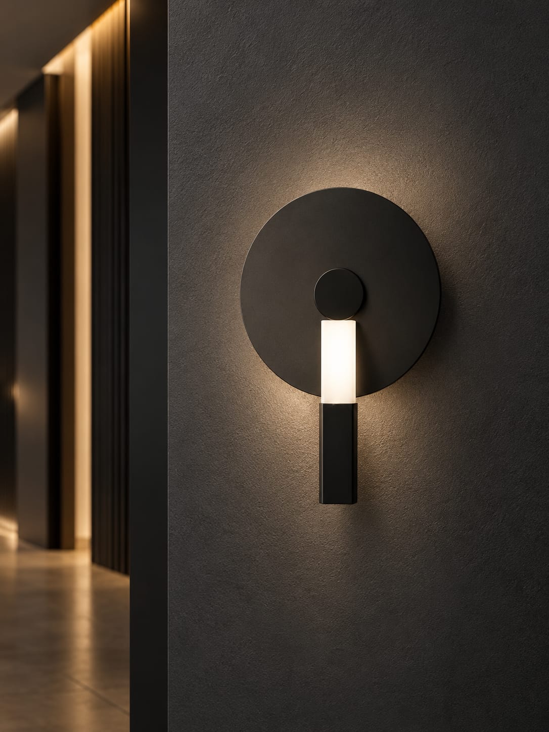 Applique Disque & Tige Lumineuse