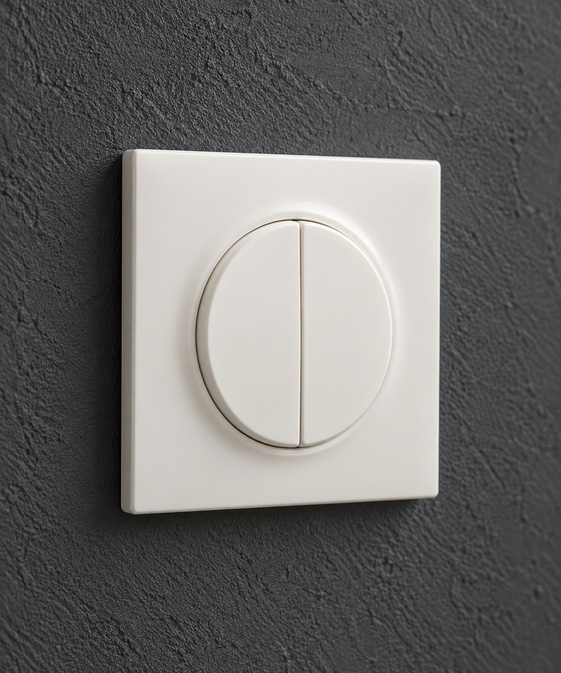Double interrupteur blanc