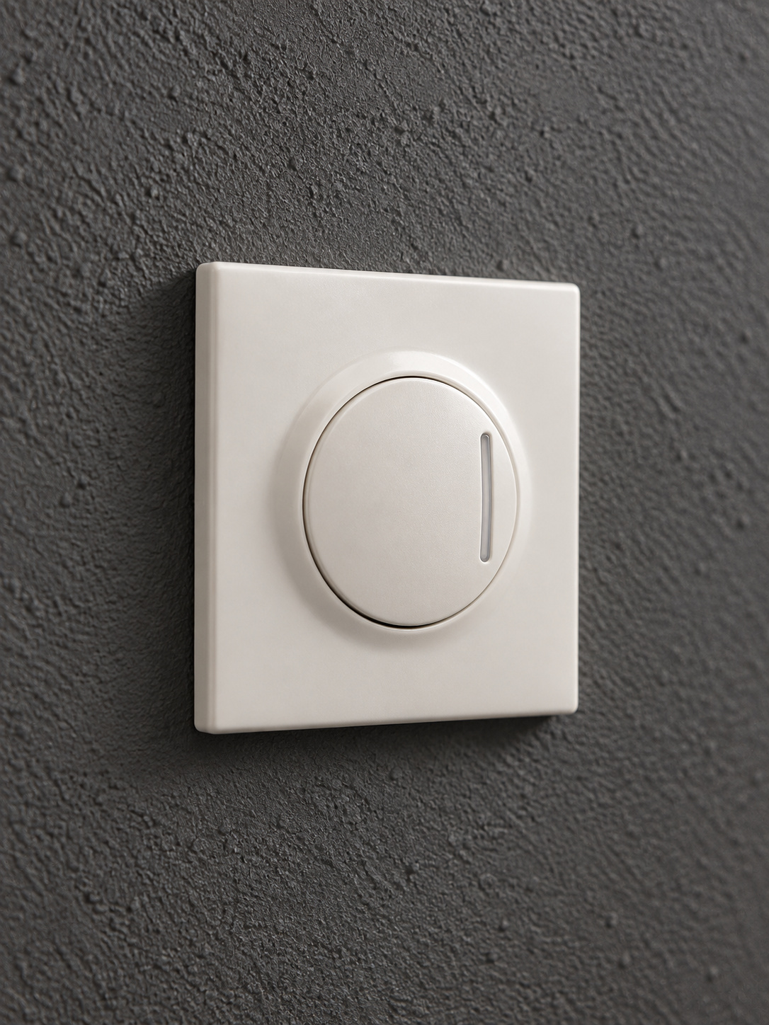 Poussoir lumineux blanc