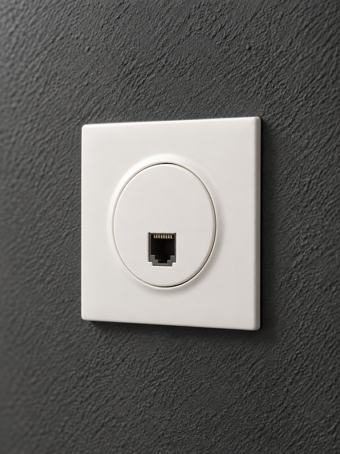 Prise réseau RJ45 blanche