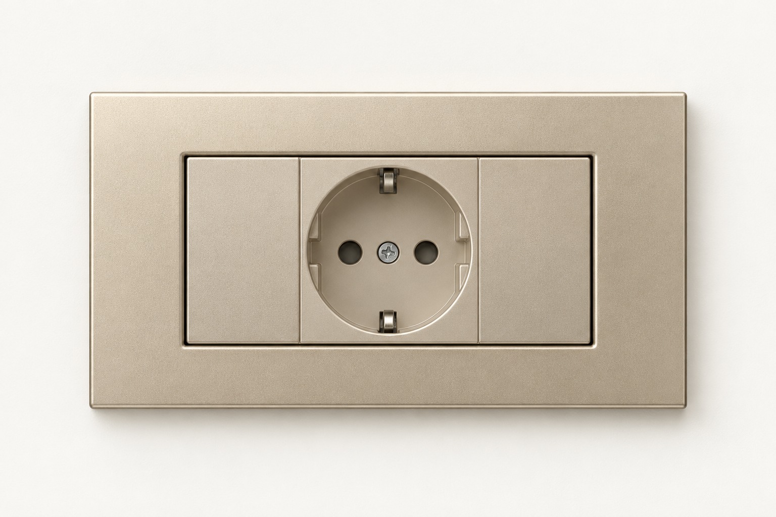 Prise de courant modulaire champagne