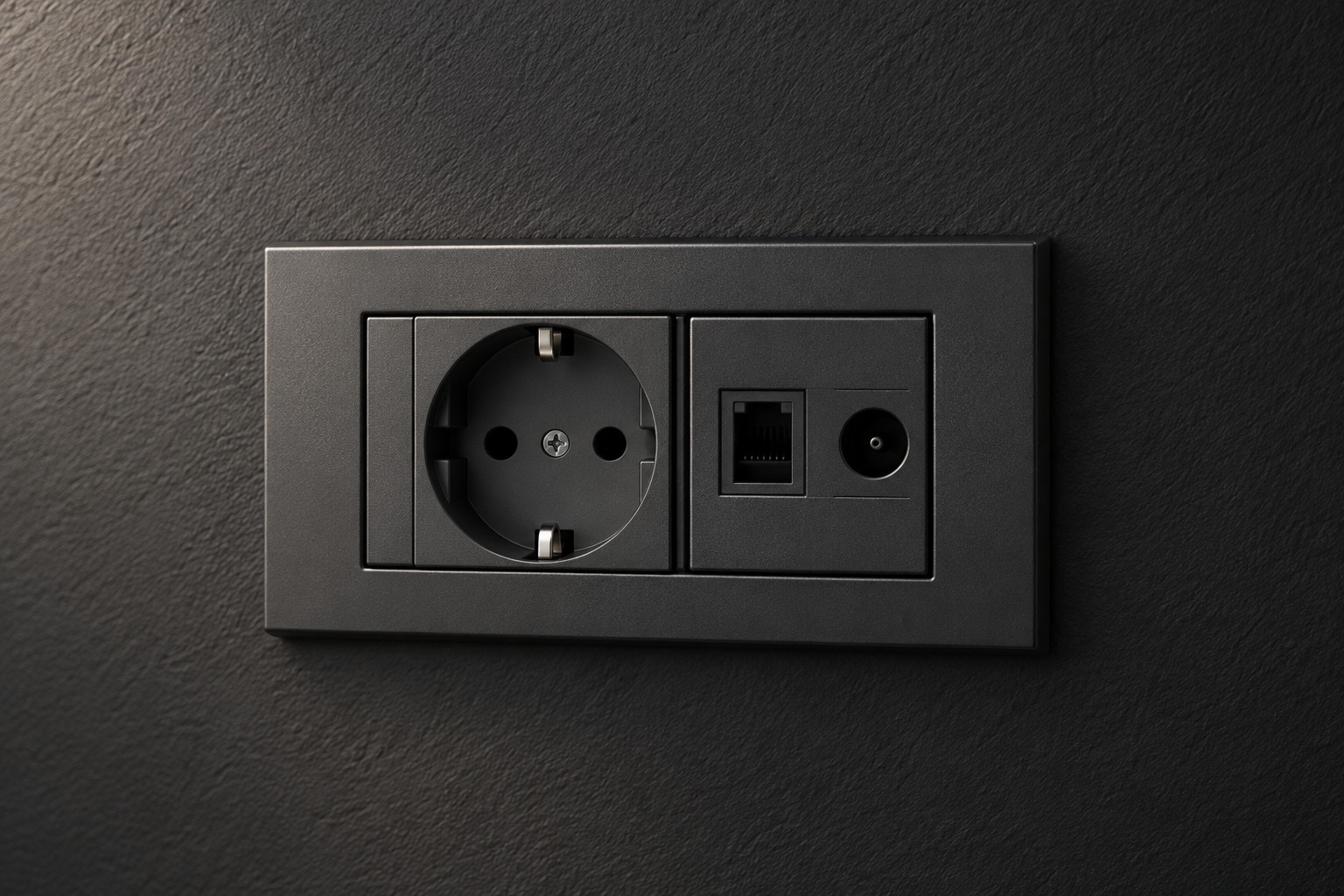 Plaque modulaire anthracite prises